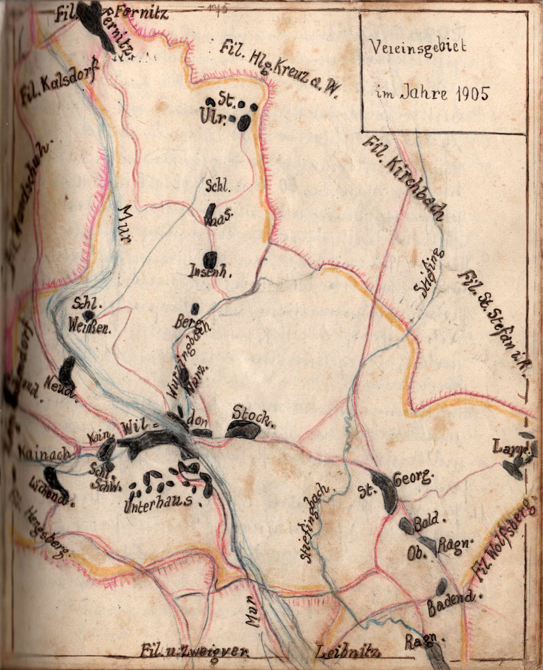 bienenzuchtverein-wildon-timeline1905 Vereinsgebiet