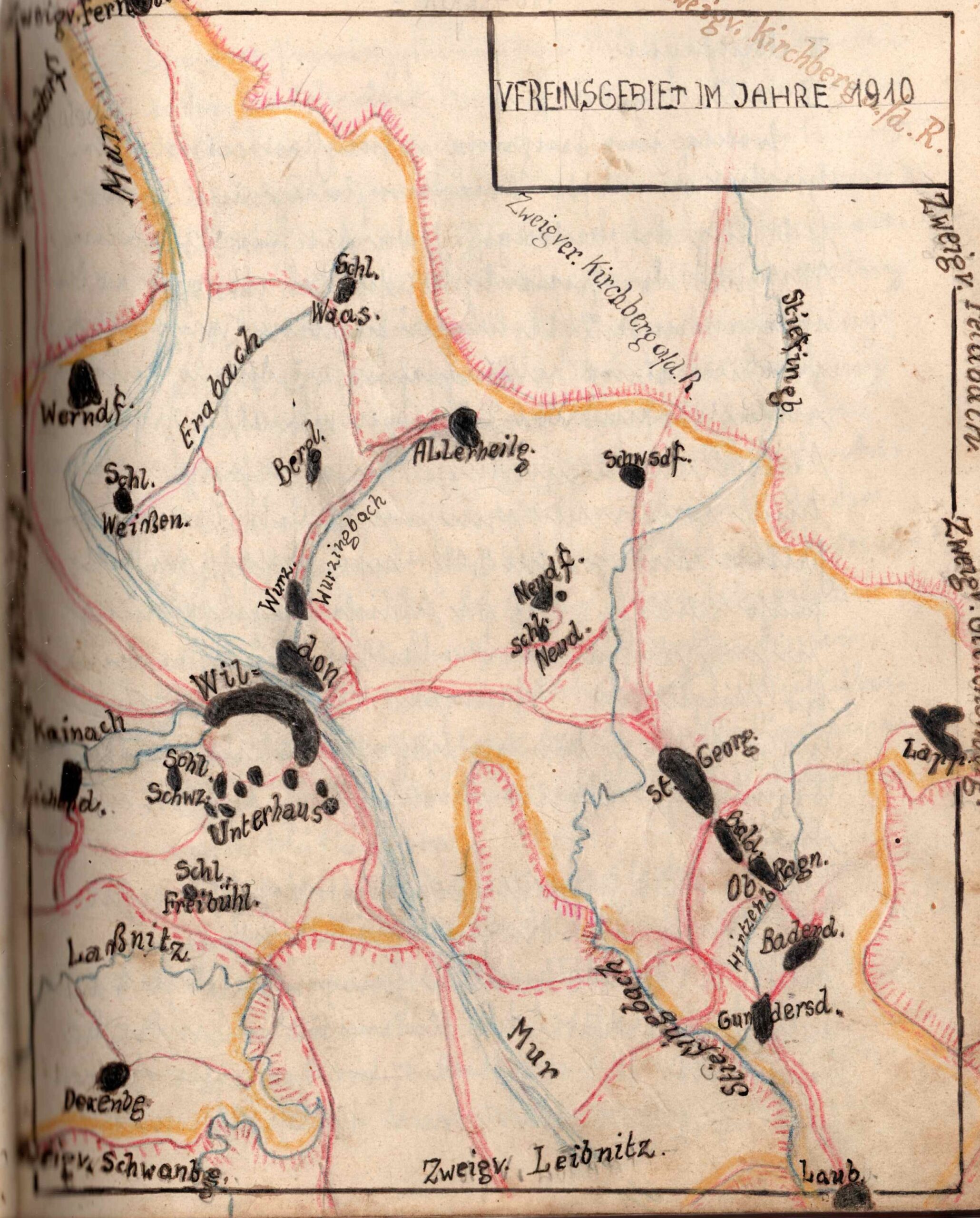 bienenzuchtverein-wildon-timeline1910 Vereinsgebiet